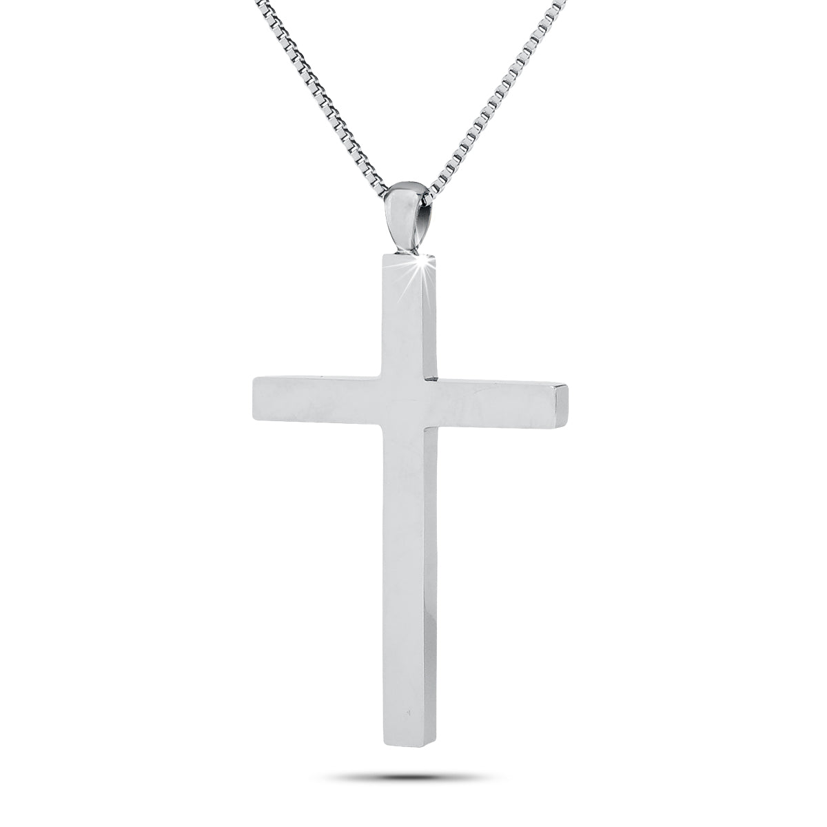 Large Cross Steel Keepsake